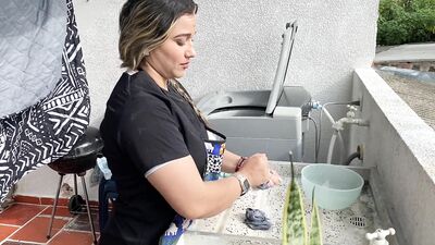 horny bitch takes her neighbor s cock
