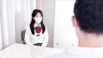Special treatment for female college students Fernal doctor cum into JK senior sister s small pussy