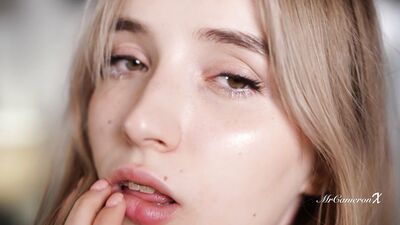 19 Year Old Blond with Braces Polly Yangs Has Perfect DD Tits