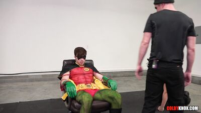 Christian Bay, Colby Chambers, Mickey Knox - The Adventures Batman and Robin - Part 1 - free gay porn
