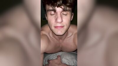 College jock jerks off for us