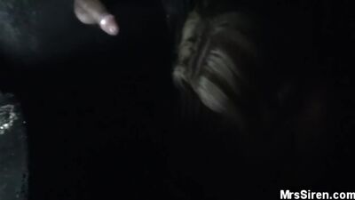 Hot wife first glory hole