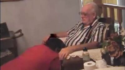 Old man gets a blowjob in public compilation 