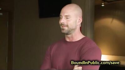 Muscle Baldheaded Gay Face Fucked