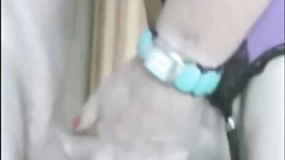 Mature Guy Cums In CD S Foreskin