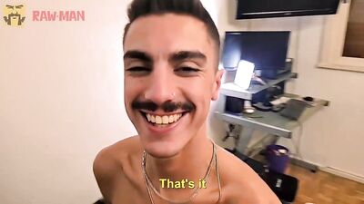 A handsome horny male gives pleasure to his daddy - free gay porn
