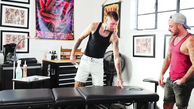 TrailerTrashBoys - Chance Hart & Ryan Sebastian - Tattoo Apprentice (1) - free gay porn