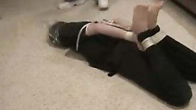 hogtied bagged panic - free gay porn