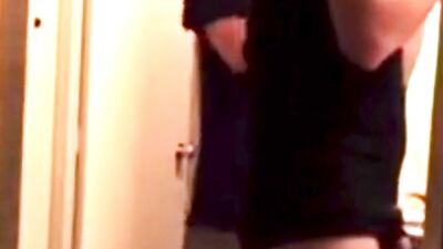 trying to hide his big hard dick from younger brother - free gay porn