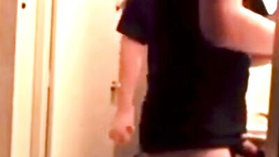 trying to hide his big hard dick from younger brother - free gay porn