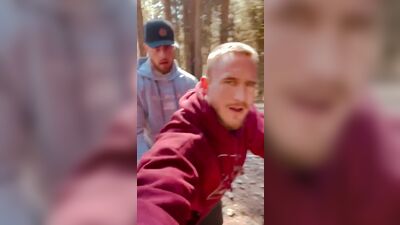 cruising in the forest hot fucking - free gay porn