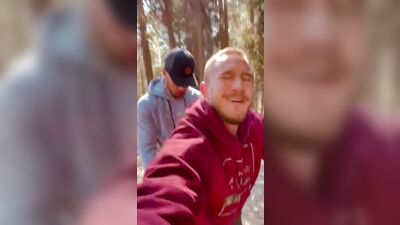 cruising in the forest hot fucking - free gay porn