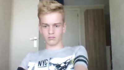 cute big cock blonde chill jacking off at home cam boys porn - free gay porn