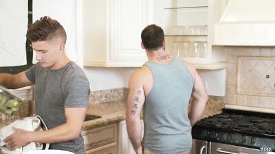 right in front of my salad - free gay porn