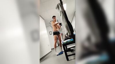 locker room spycam serious lad - free gay porn