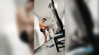 locker room spycam serious lad - free gay porn