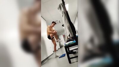 locker room spycam serious lad - free gay porn