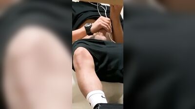 hot guy has a boner at urinal - free gay porn