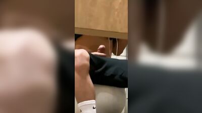 hot guy has a boner at urinal - free gay porn