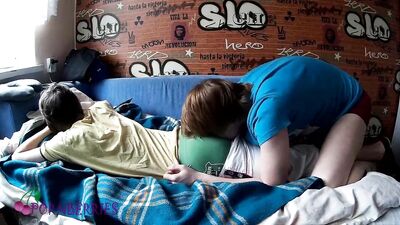 Real teen Boyfriends Rubbing Their Uncut penises And Feet Which Ends Up With ejaculation