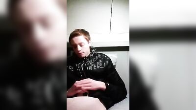 cute dutch twink squirts all over his jacket - free gay porn