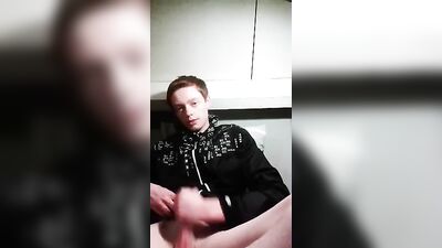 cute dutch twink squirts all over his jacket - free gay porn