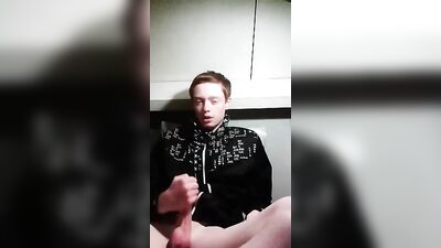 cute dutch twink squirts all over his jacket - free gay porn