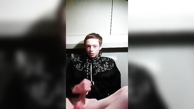 cute dutch twink squirts all over his jacket - free gay porn