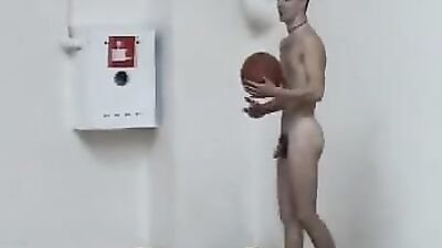 russian boys playing naked basketball - free gay porn