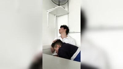 college students get caught sucking in classroom - free gay porn
