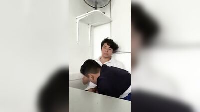 college students get caught sucking in classroom - free gay porn