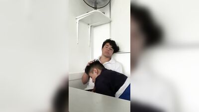 college students get caught sucking in classroom - free gay porn