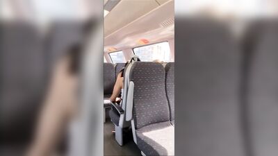 french guy jerks off in the train in public - free gay porn