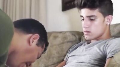 gorgeous young straight guy gets sucked by a man for the first time - free gay porn