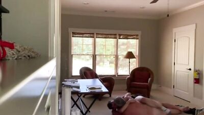 married dad gets an ass eating from the neighbour boy - free gay porn