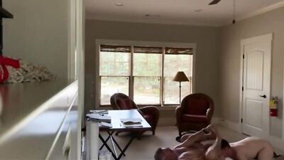 married dad gets an ass eating from the neighbour boy - free gay porn