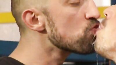 deepthroat spitting - free gay porn