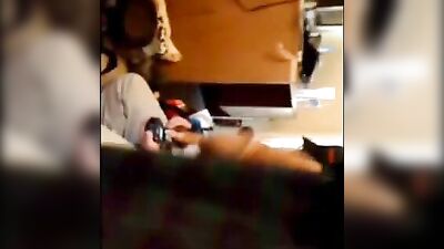 guy jerks off in front of cable installer - free gay porn