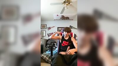 cute twink with a thick cock no cum - free gay porn
