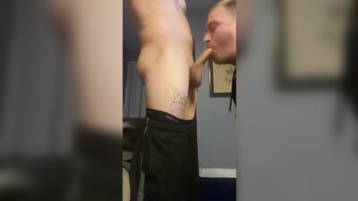 str8 lets fag friend suck 2 2 - free gay porn
