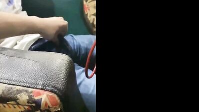 touch a sleeping guy in the internet cafe - free gay porn
