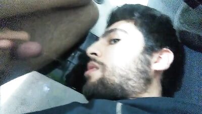 turkish guy cums in his own mouth - free gay porn