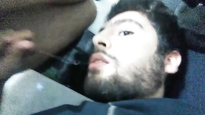 turkish guy cums in his own mouth - free gay porn
