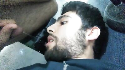 turkish guy cums in his own mouth - free gay porn