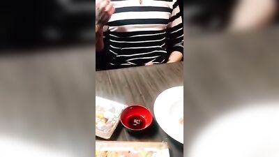 friend dared to cum on his food at restaurant - free gay porn