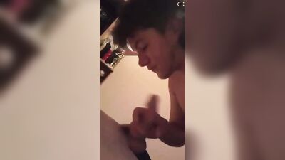 he is sucking straight friend - free gay porn