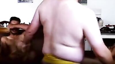 two str8 arab guys fuck big white guy for cash - free gay porn