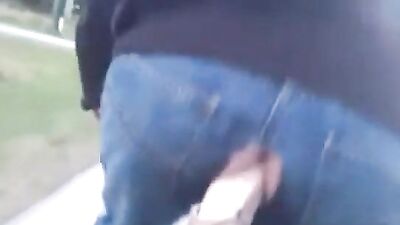 anal dildo fucking on bike ride around town - free gay porn