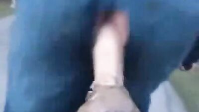 anal dildo fucking on bike ride around town - free gay porn