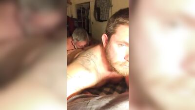 scruffy redneck son loves dad eating ass - free gay porn